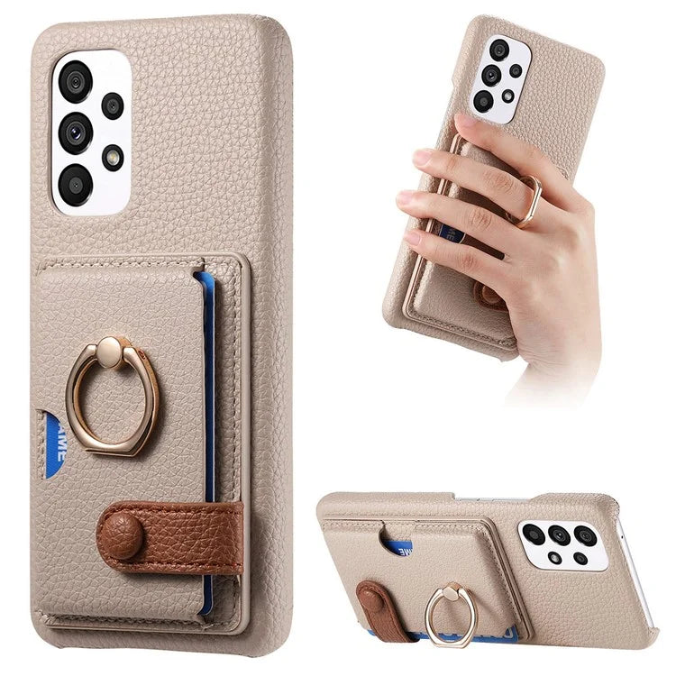 Y2 Kickstand Case for Samsung Galaxy A13 4G PU+PC+TPU Phone Cover
