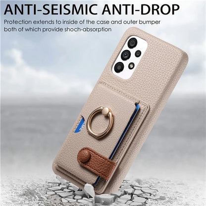 Y2 Kickstand Case for Samsung Galaxy A13 4G PU+PC+TPU Phone Cover