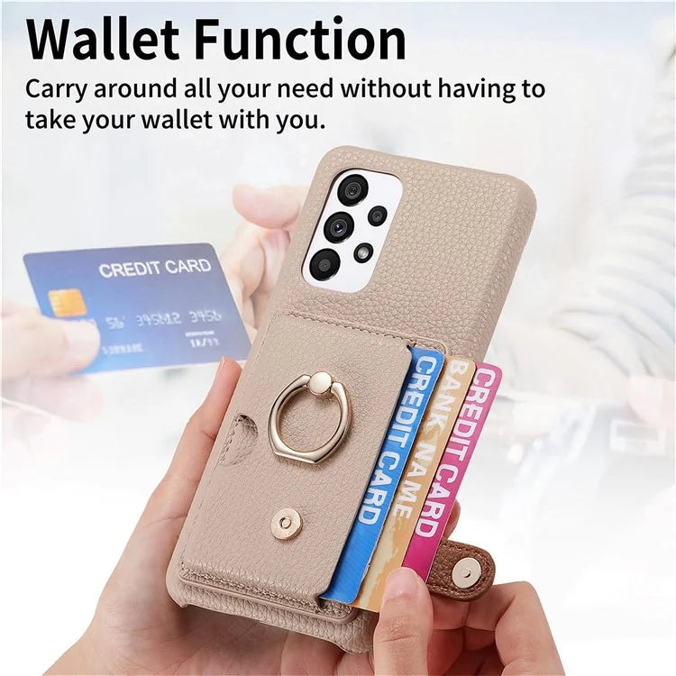 Y2 Kickstand Case for Samsung Galaxy A13 4G PU+PC+TPU Phone Cover