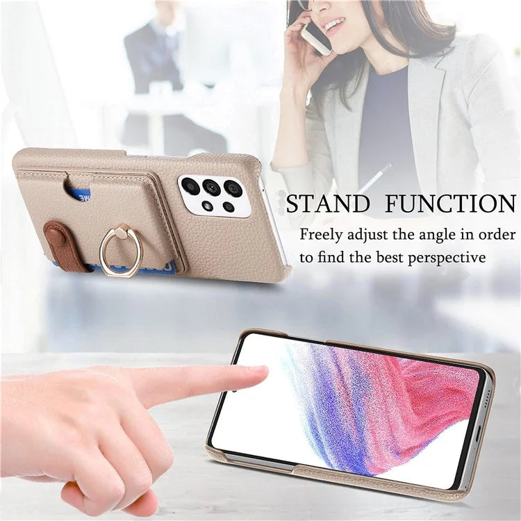 Y2 Kickstand Case for Samsung Galaxy A13 4G PU+PC+TPU Phone Cover