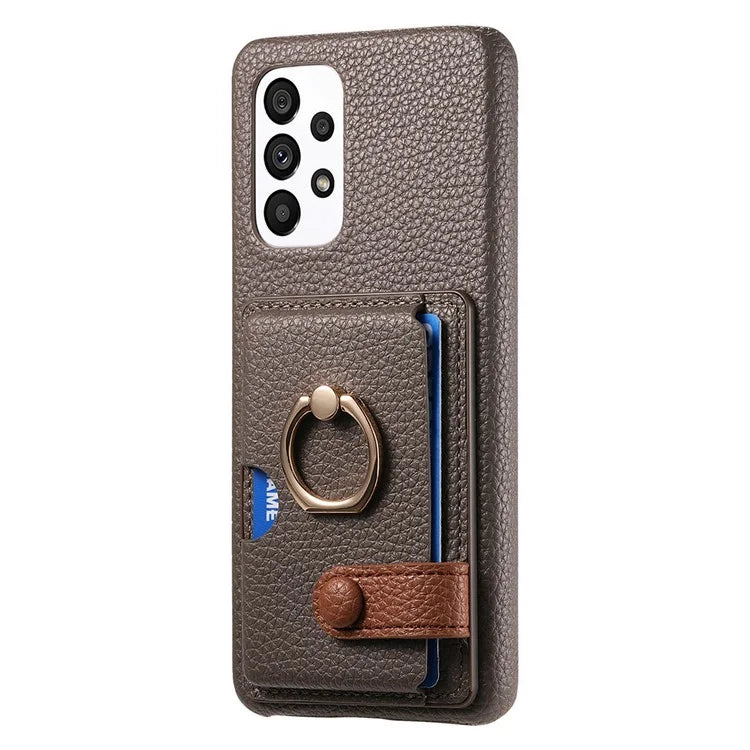 Y2 Kickstand Case for Samsung Galaxy A13 4G PU+PC+TPU Phone Cover