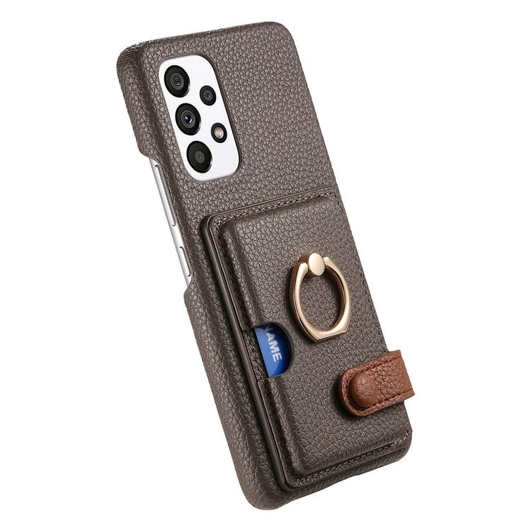 Y2 Kickstand Case for Samsung Galaxy A13 4G PU+PC+TPU Phone Cover