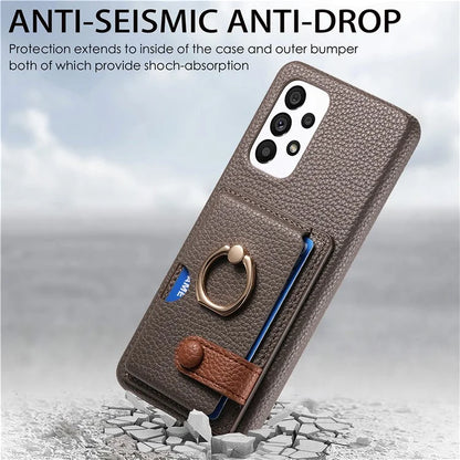 Y2 Kickstand Case for Samsung Galaxy A13 4G PU+PC+TPU Phone Cover
