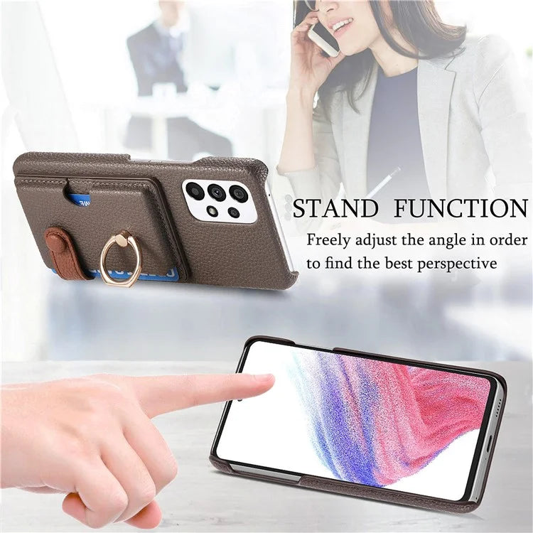 Y2 Kickstand Case for Samsung Galaxy A13 4G PU+PC+TPU Phone Cover