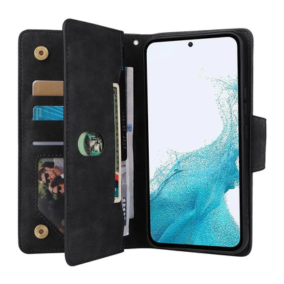 For Samsung Galaxy A54 5G Wallet Phone Case Rivet Decor Leather Flip Folio Cover