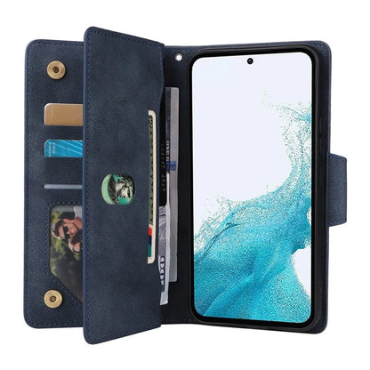 For Samsung Galaxy A54 5G Wallet Phone Case Rivet Decor Leather Flip Folio Cover