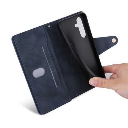 For Samsung Galaxy A54 5G Wallet Phone Case Rivet Decor Leather Flip Folio Cover