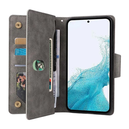 For Samsung Galaxy A54 5G Wallet Phone Case Rivet Decor Leather Flip Folio Cover