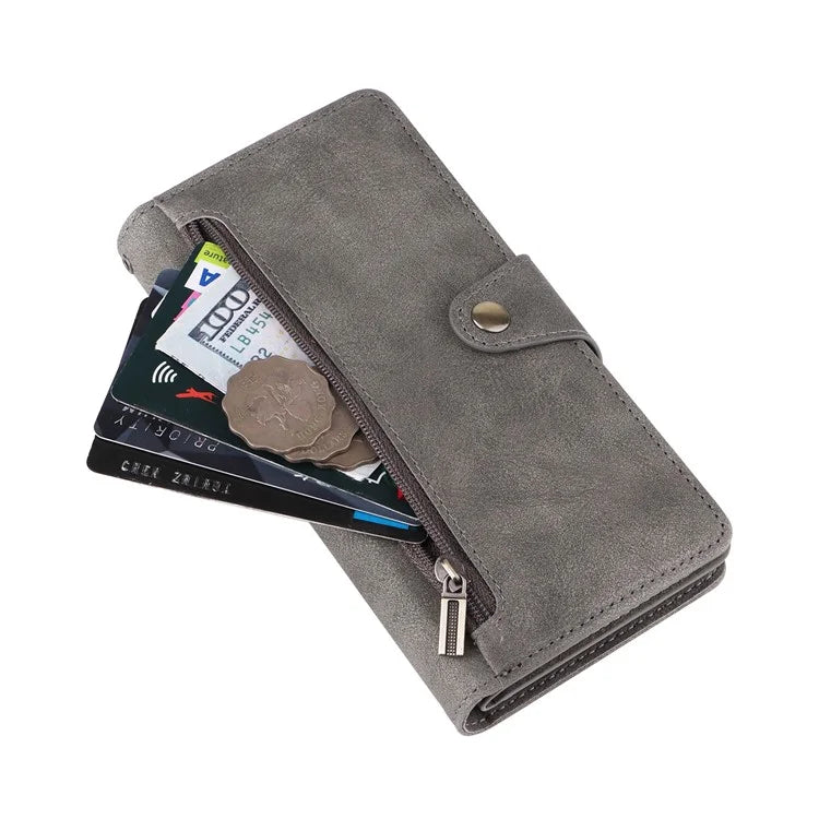 For Samsung Galaxy A54 5G Wallet Phone Case Rivet Decor Leather Flip Folio Cover