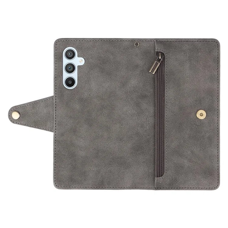 For Samsung Galaxy A54 5G Wallet Phone Case Rivet Decor Leather Flip Folio Cover