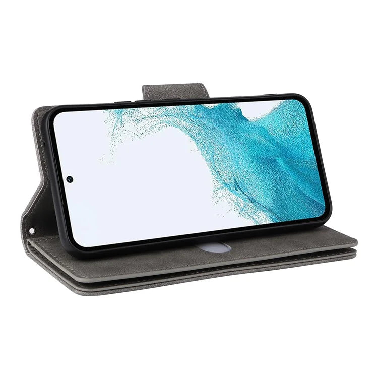 For Samsung Galaxy A54 5G Wallet Phone Case Rivet Decor Leather Flip Folio Cover
