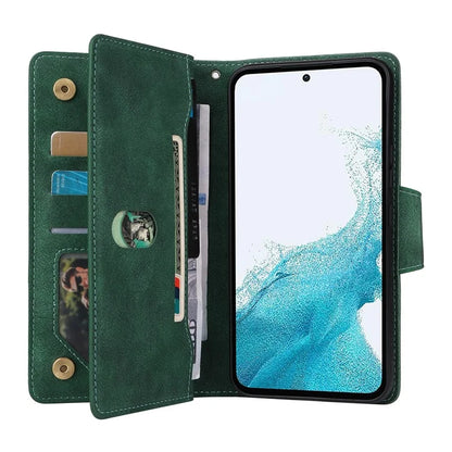 For Samsung Galaxy A54 5G Wallet Phone Case Rivet Decor Leather Flip Folio Cover