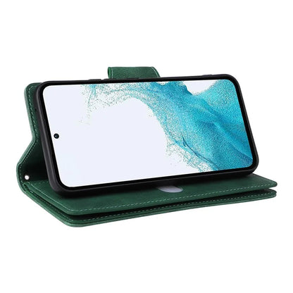 For Samsung Galaxy A54 5G Wallet Phone Case Rivet Decor Leather Flip Folio Cover