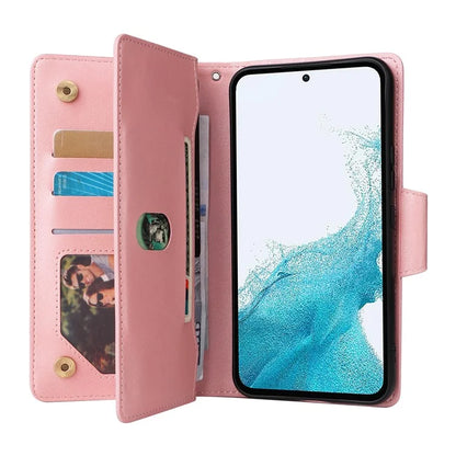 For Samsung Galaxy A54 5G Wallet Phone Case Rivet Decor Leather Flip Folio Cover