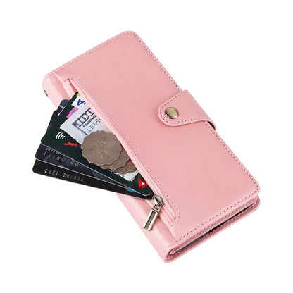 For Samsung Galaxy A54 5G Wallet Phone Case Rivet Decor Leather Flip Folio Cover