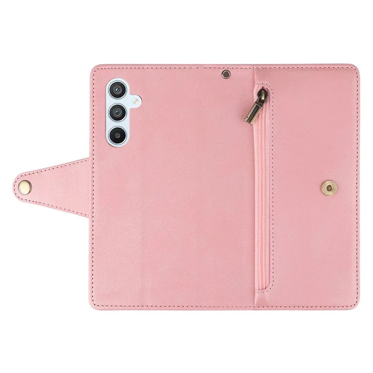 For Samsung Galaxy A54 5G Wallet Phone Case Rivet Decor Leather Flip Folio Cover