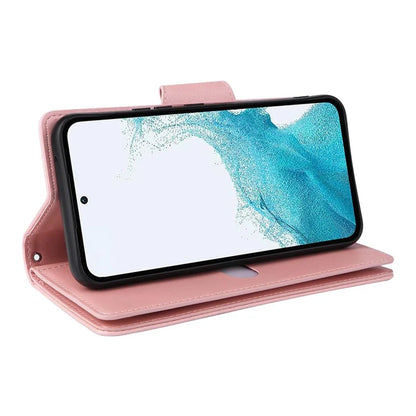 For Samsung Galaxy A54 5G Wallet Phone Case Rivet Decor Leather Flip Folio Cover