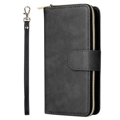 For iPhone 13 Case Wallet Zippered Stand Leather Phone Cover