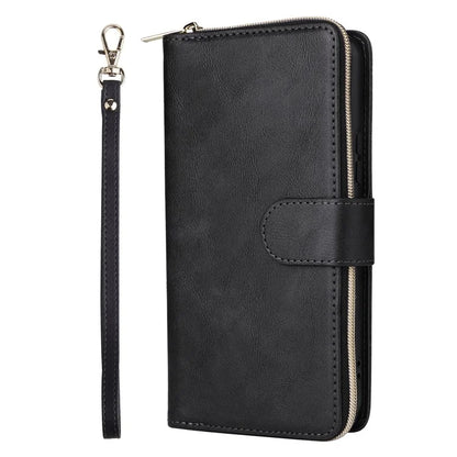 For Samsung Galaxy A24 4G (162.1 x 77.6 x 8.3mm) Leather Case Wallet Zippered Stand Phone Cover