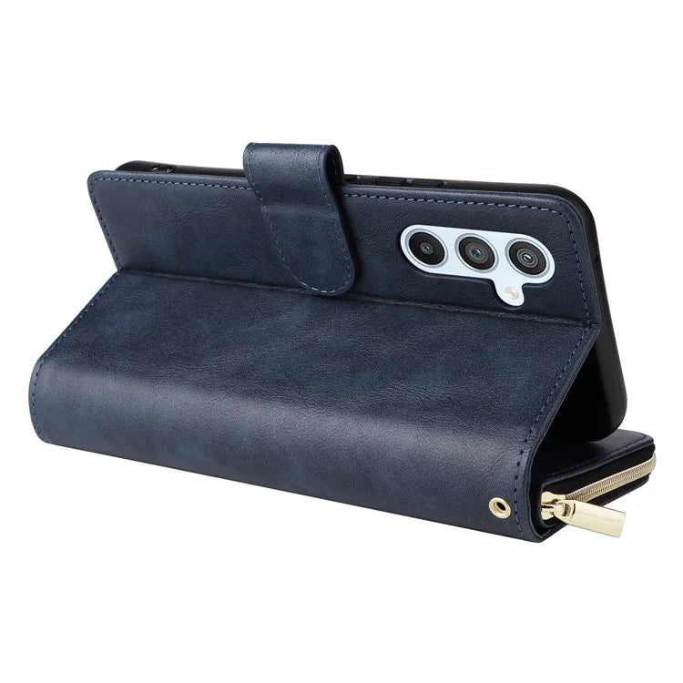 For Samsung Galaxy A54 5G Magnetic Phone Case Zipper Pocket PU Leather Wallet Cover