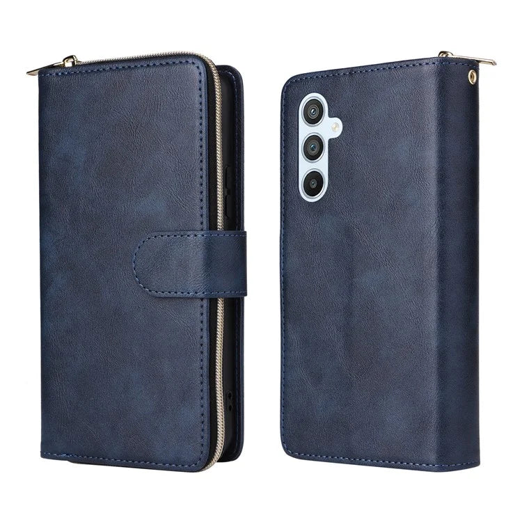 For Samsung Galaxy A54 5G Magnetic Phone Case Zipper Pocket PU Leather Wallet Cover