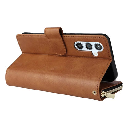 For Samsung Galaxy A54 5G Magnetic Phone Case Zipper Pocket PU Leather Wallet Cover