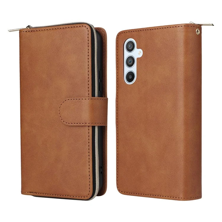 For Samsung Galaxy A54 5G Magnetic Phone Case Zipper Pocket PU Leather Wallet Cover