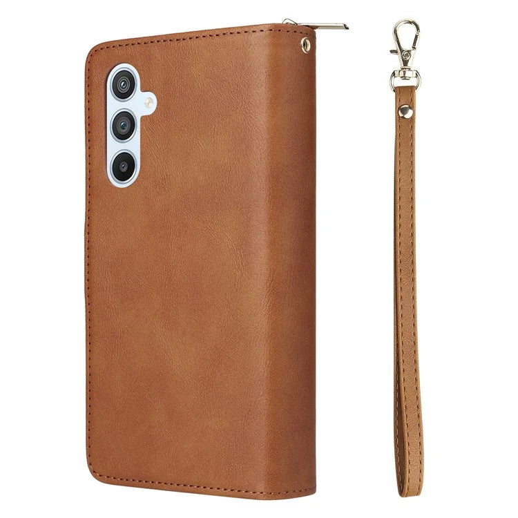 For Samsung Galaxy A54 5G Magnetic Phone Case Zipper Pocket PU Leather Wallet Cover