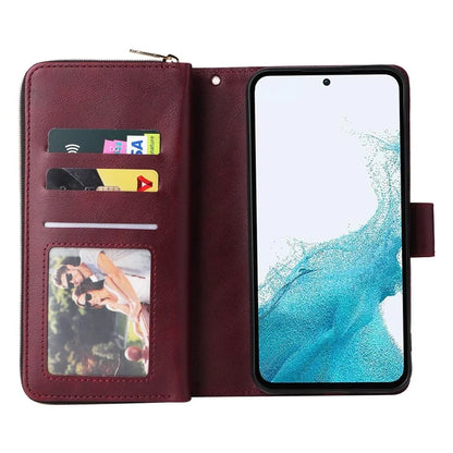 For Samsung Galaxy A54 5G Magnetic Phone Case Zipper Pocket PU Leather Wallet Cover
