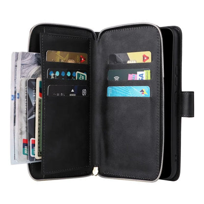 For Samsung Galaxy A54 5G Magnetic Phone Case Zipper Pocket PU Leather Wallet Cover