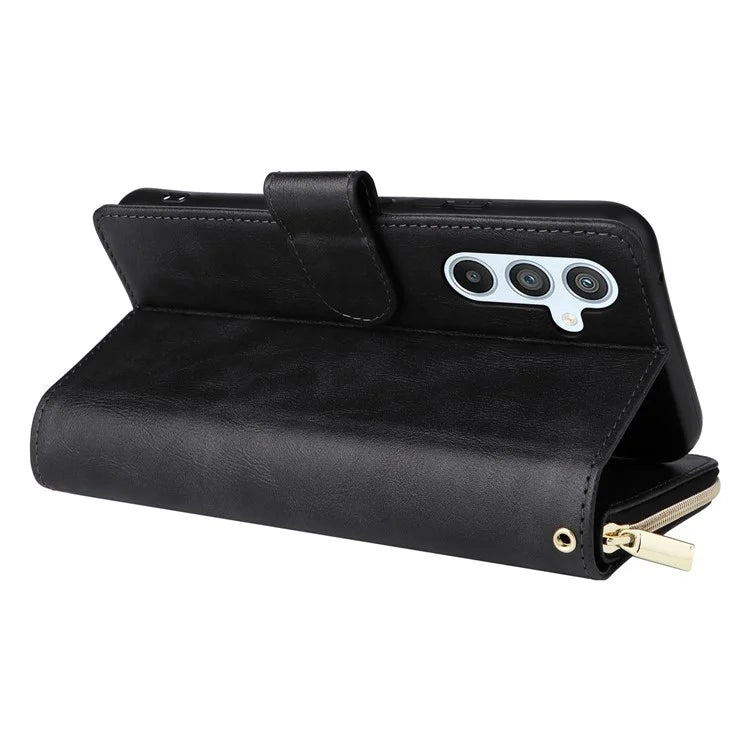 For Samsung Galaxy A54 5G Magnetic Phone Case Zipper Pocket PU Leather Wallet Cover