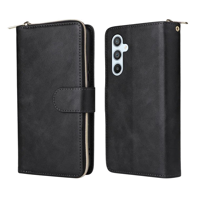 For Samsung Galaxy A54 5G Magnetic Phone Case Zipper Pocket PU Leather Wallet Cover