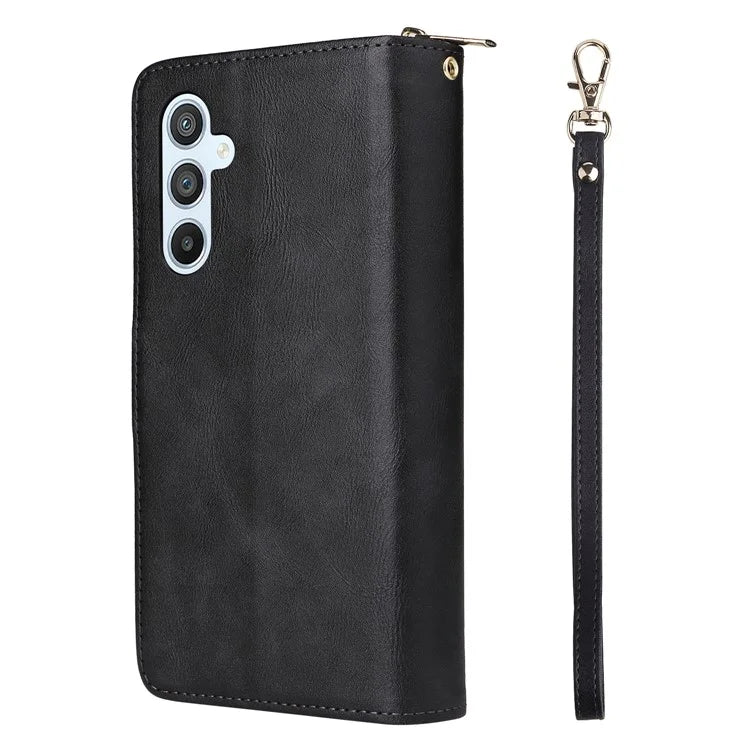 For Samsung Galaxy A54 5G Magnetic Phone Case Zipper Pocket PU Leather Wallet Cover