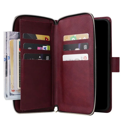 For Xiaomi Redmi Note 11 Pro 4G (Mediatek) / 11 Pro 5G (Qualcomm) / 12 Pro 4G Case Zipper Leather Cover