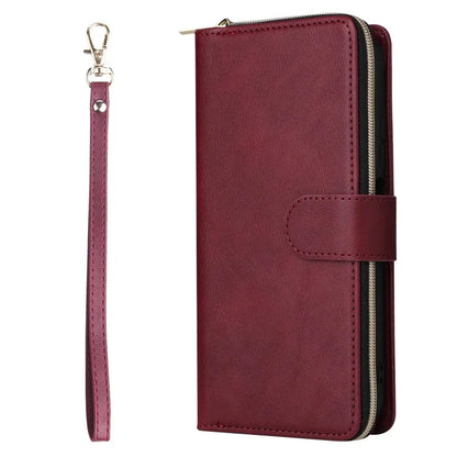 For Xiaomi Redmi Note 11 Pro 4G (Mediatek) / 11 Pro 5G (Qualcomm) / 12 Pro 4G Case Zipper Leather Cover