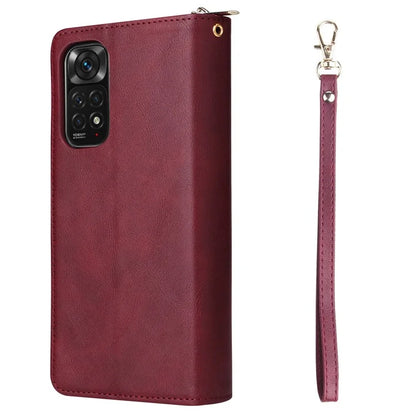 For Xiaomi Redmi Note 11 Pro 4G (Mediatek) / 11 Pro 5G (Qualcomm) / 12 Pro 4G Case Zipper Leather Cover