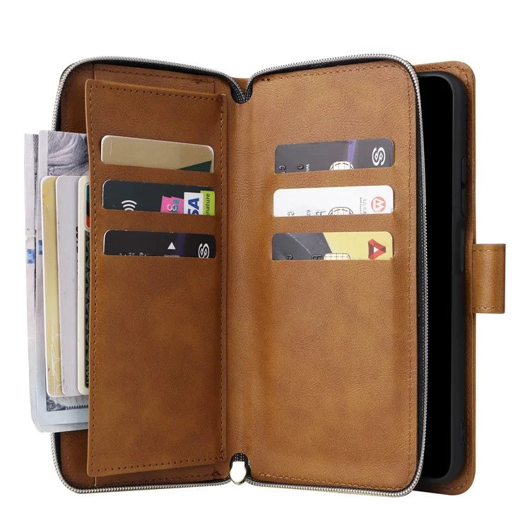 For Xiaomi Redmi Note 11 Pro 4G (Mediatek) / 11 Pro 5G (Qualcomm) / 12 Pro 4G Case Zipper Leather Cover