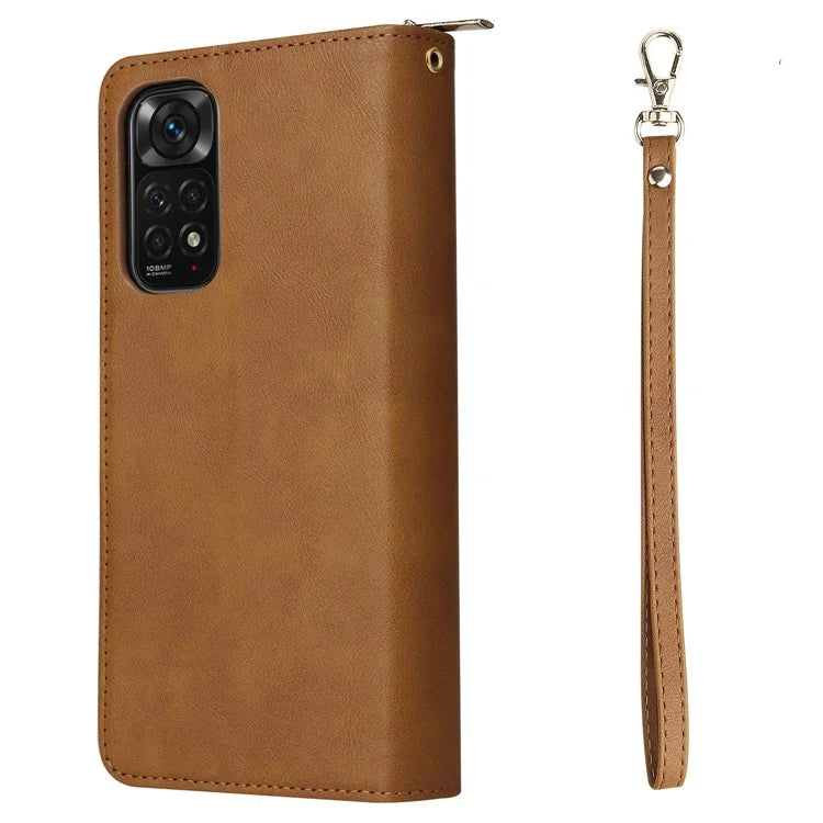 For Xiaomi Redmi Note 11 Pro 4G (Mediatek) / 11 Pro 5G (Qualcomm) / 12 Pro 4G Case Zipper Leather Cover