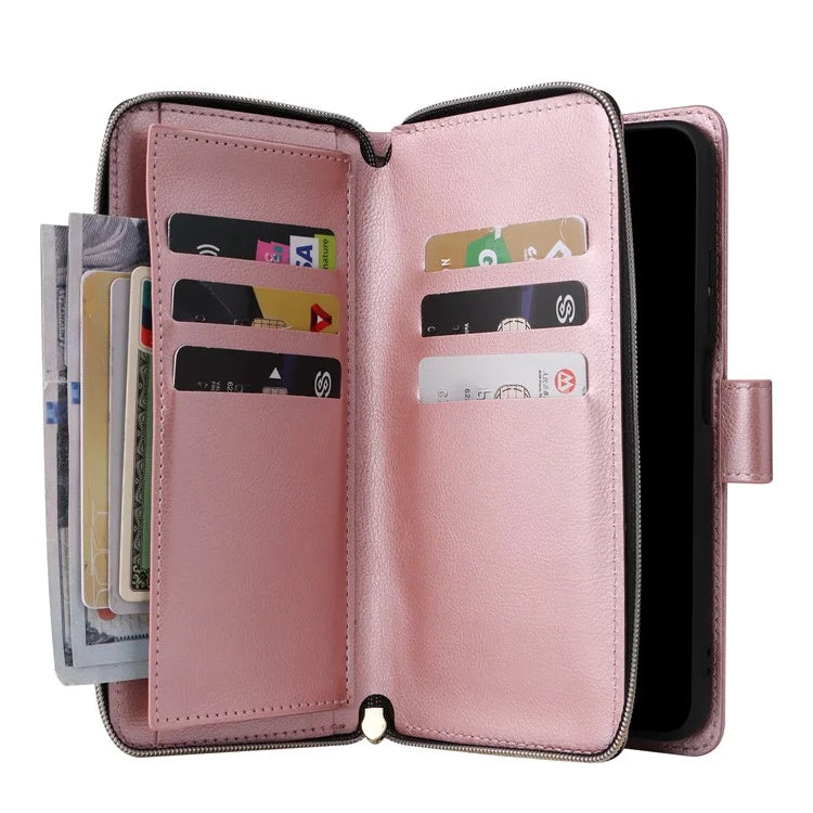 For Xiaomi Redmi Note 11 Pro 4G (Mediatek) / 11 Pro 5G (Qualcomm) / 12 Pro 4G Case Zipper Leather Cover