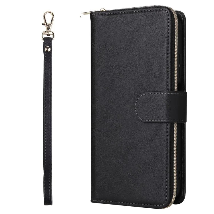 For Xiaomi Redmi Note 11 Pro 4G (Mediatek) / 11 Pro 5G (Qualcomm) / 12 Pro 4G Case Zipper Leather Cover