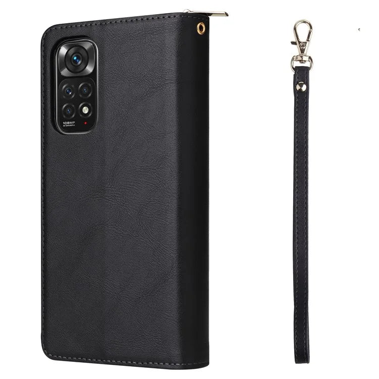 For Xiaomi Redmi Note 11 Pro 4G (Mediatek) / 11 Pro 5G (Qualcomm) / 12 Pro 4G Case Zipper Leather Cover