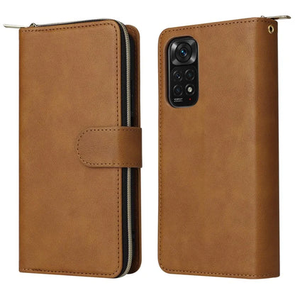 For Xiaomi Redmi Note 11S 4G / Note 11 4G (Qualcomm) Case Zipper Wallet Phone Leather Cover