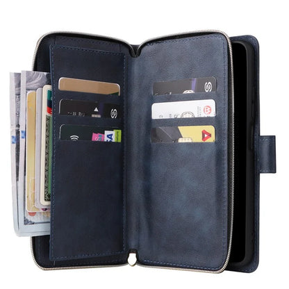 For Xiaomi Redmi Note 11S 4G / Note 11 4G (Qualcomm) Case Zipper Wallet Phone Leather Cover