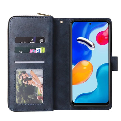 For Xiaomi Redmi Note 11S 4G / Note 11 4G (Qualcomm) Case Zipper Wallet Phone Leather Cover