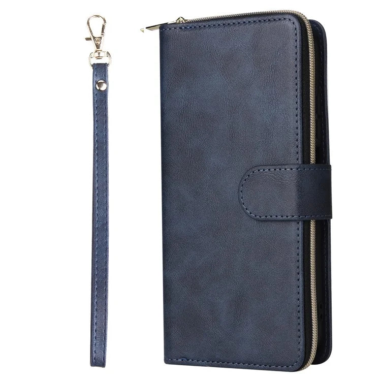 For Xiaomi Redmi Note 11S 4G / Note 11 4G (Qualcomm) Case Zipper Wallet Phone Leather Cover