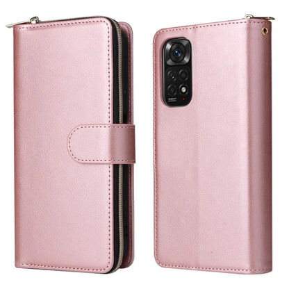 For Xiaomi Redmi Note 11S 4G / Note 11 4G (Qualcomm) Case Zipper Wallet Phone Leather Cover