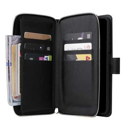 For Xiaomi Redmi Note 11S 4G / Note 11 4G (Qualcomm) Case Zipper Wallet Phone Leather Cover