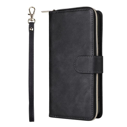 For Xiaomi Redmi Note 13 Pro+ 5G Leather Case Zipper Pocket Phone Cover with 9 Card Slots