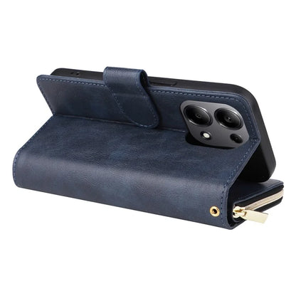 For Xiaomi Redmi Note 13 Pro 4G / Poco M6 Pro 4G Leather Case Zipper Wallet Phone Cover