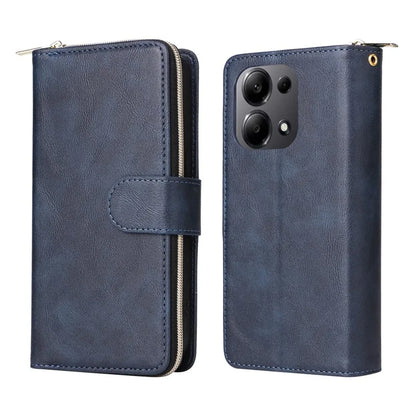 For Xiaomi Redmi Note 13 Pro 4G / Poco M6 Pro 4G Leather Case Zipper Wallet Phone Cover
